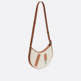 P’TIT ARÇON BAG IN CANVAS & LEATHER HERMÈS