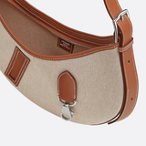 P’TIT ARÇON BAG IN CANVAS & LEATHER HERMÈS