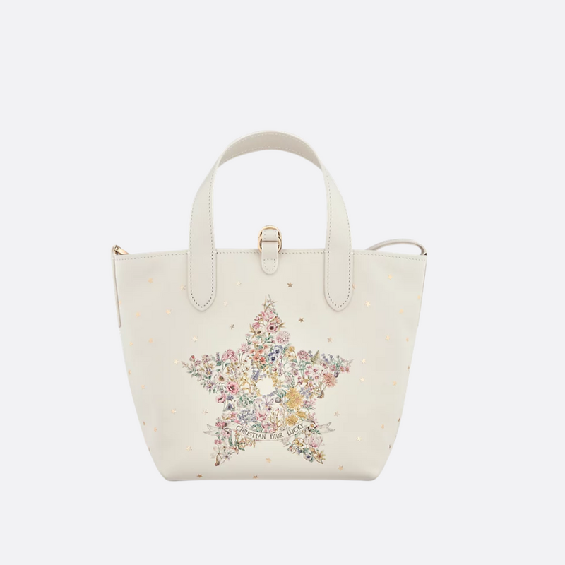 VERTICAL SMALL DIOR LUCKY DIOR TOUJOURS TOTE BAG