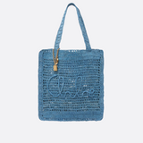 CHLOÉ SUMMER BANANA BAG IN RAFFIA