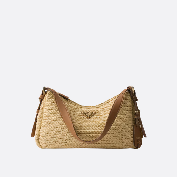 PRADA – AIMÉE BAG IN CROCHET AND LEATHER (LARGE)
