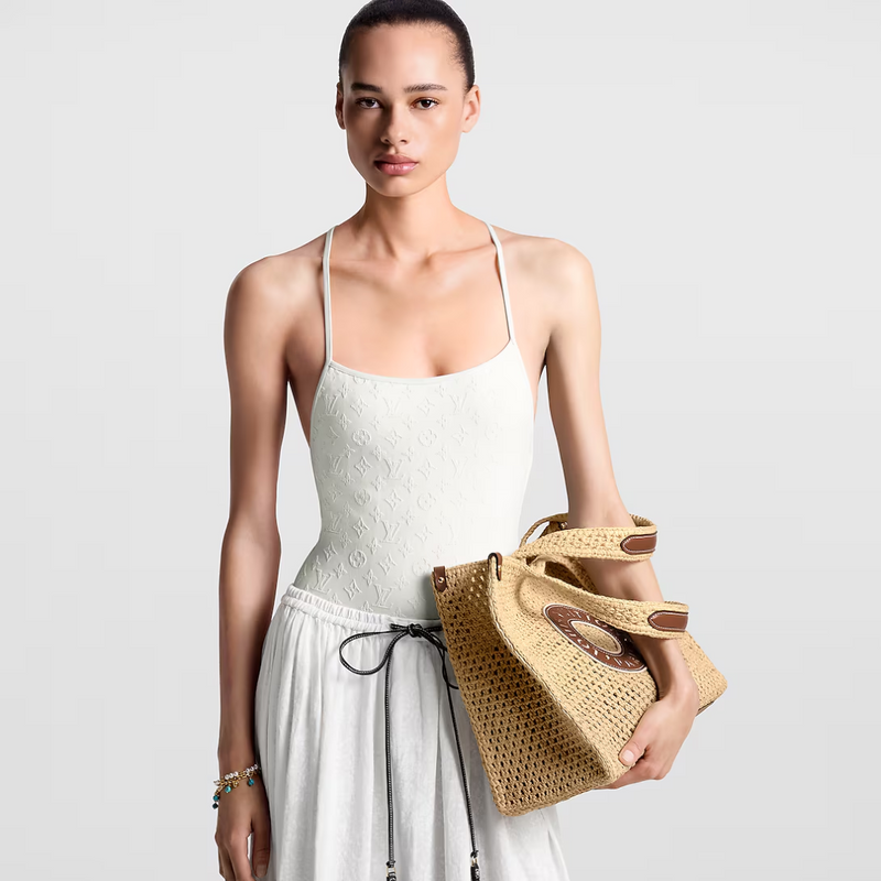 LOUIS VUITTON BY THE POOL RAFFIA ONTHEGO MM M24723