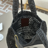 CHLOÉ SUMMER BANANA BAG IN RAFFIA