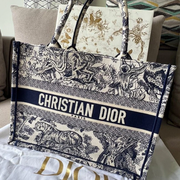 LARGE DIOR BOOK TOTE BAG