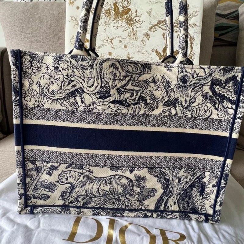 LARGE DIOR BOOK TOTE BAG