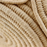 CELINE CLASSIC SMALL BASKET WITH WOVEN TRIOMPHE IN RAFFIA AND CALFSKIN