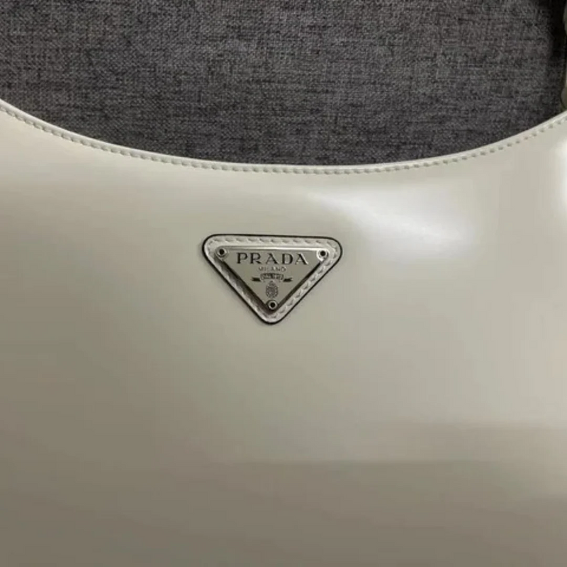 PRADA CLEO SHOULDER BAG IN BRUSHED LEATHER